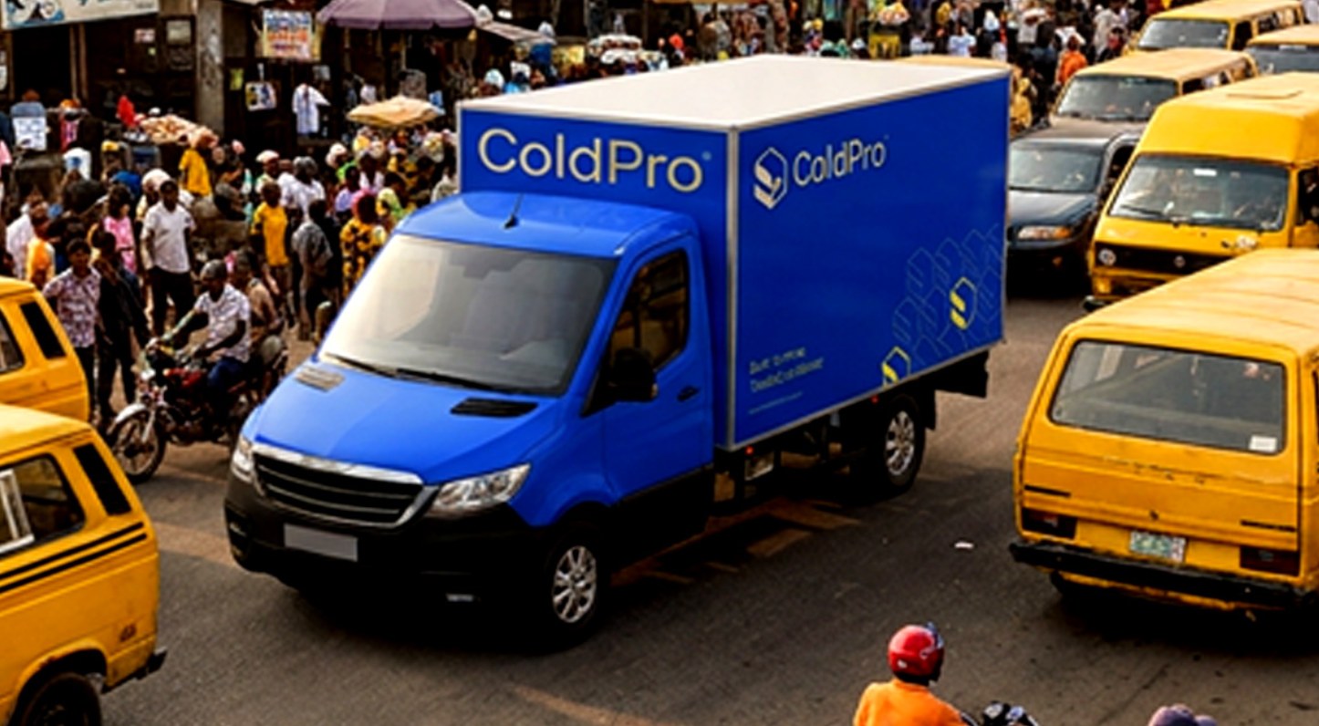 ColdPro branded delivery truck on a city street